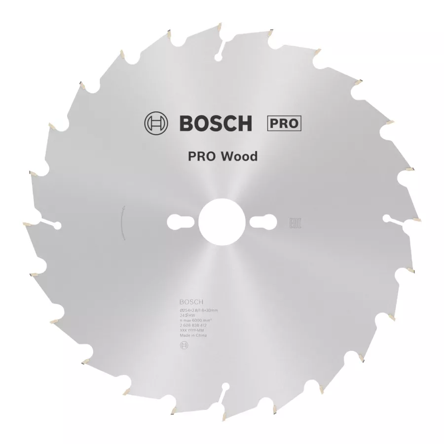 Lame PRO Wood Ø254x30 mm 24 dents BOSCH scie circulaire table